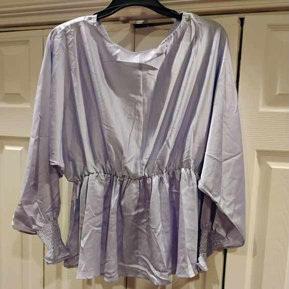 She + Sky Lavender 1xl Blouse - Picture 2 of 3